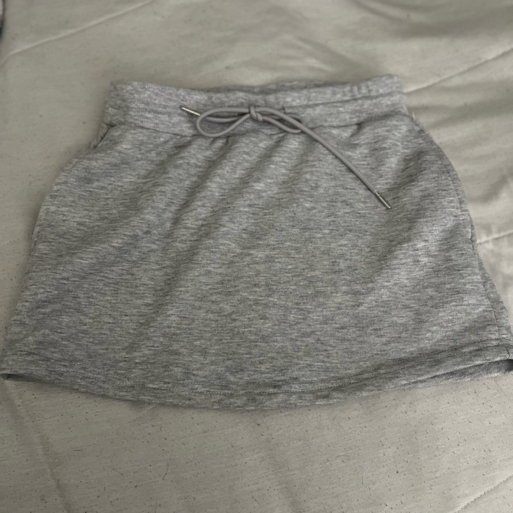 SHEIN Heather Gray Skater Skirt